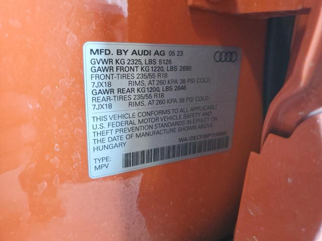 WA1DECF35P1138685 - 2023 AUDI Q3 PREMIUM S LINE 45 ORANGE photo 13