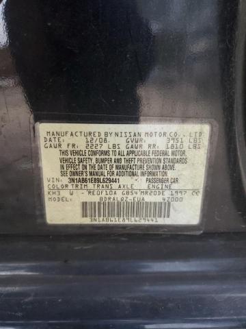 3N1AB61E89L629441 - 2009 NISSAN SENTRA 2.0 BLACK photo 12