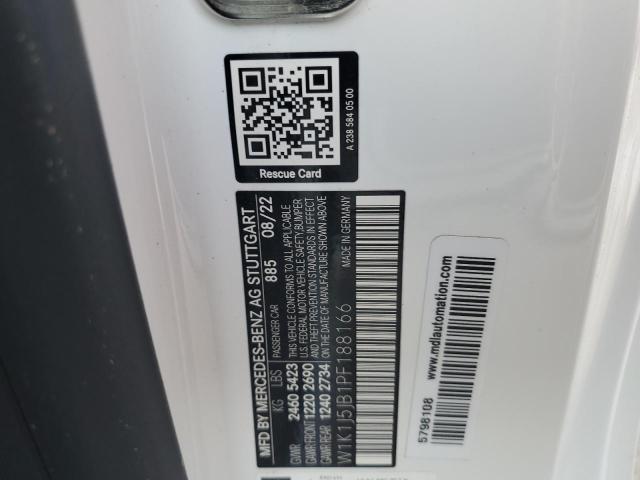 W1K1J5JB1PF188166 - 2023 MERCEDES-BENZ E 450 WHITE photo 12