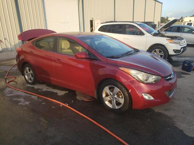 5NPDH4AE2DH421593 - 2013 HYUNDAI ELANTRA GLS RED photo 4