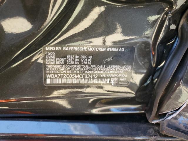WBA7T2C05MCF83442 - 2021 BMW 740 I Grafito foto 12