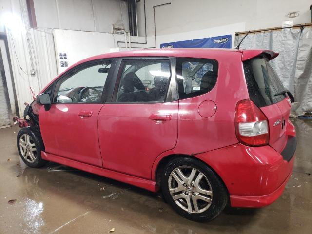 JHMGD38688S040239 - 2008 HONDA FIT SPORT RED photo 2