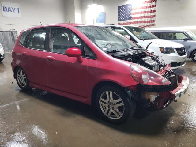 JHMGD38688S040239 - 2008 HONDA FIT SPORT RED photo 4