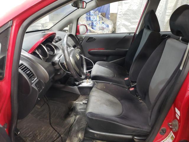 JHMGD38688S040239 - 2008 HONDA FIT SPORT RED photo 7