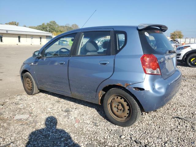 KL1TD66657B738754 - 2007 CHEVROLET AVEO BASE BLUE photo 2