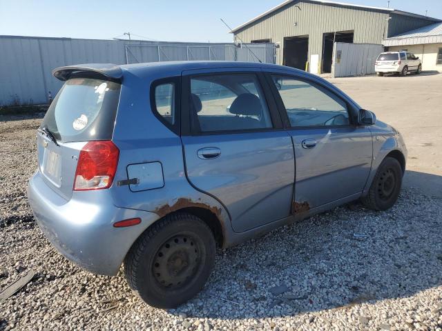 KL1TD66657B738754 - 2007 CHEVROLET AVEO BASE BLUE photo 3