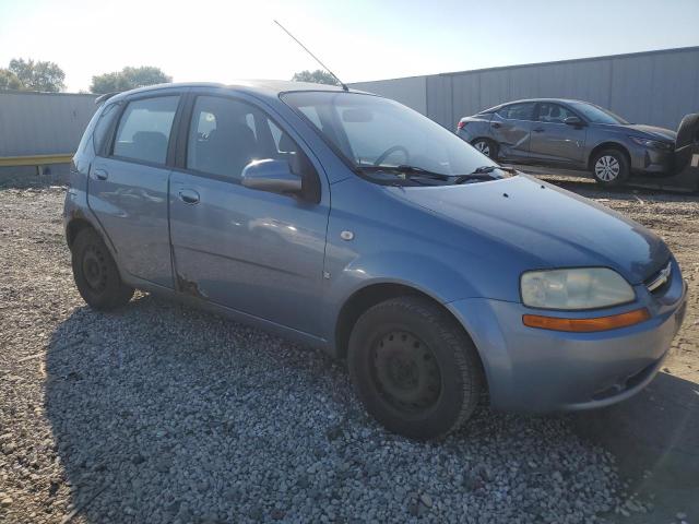 KL1TD66657B738754 - 2007 CHEVROLET AVEO BASE BLUE photo 4