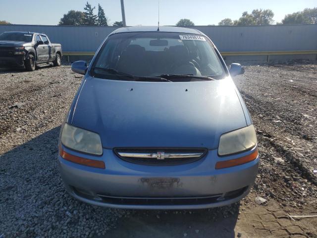 KL1TD66657B738754 - 2007 CHEVROLET AVEO BASE BLUE photo 5