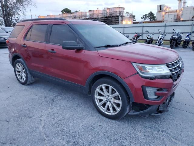 1FM5K7BH0GGC01583 - 2016 FORD EXPLORER RED photo 4