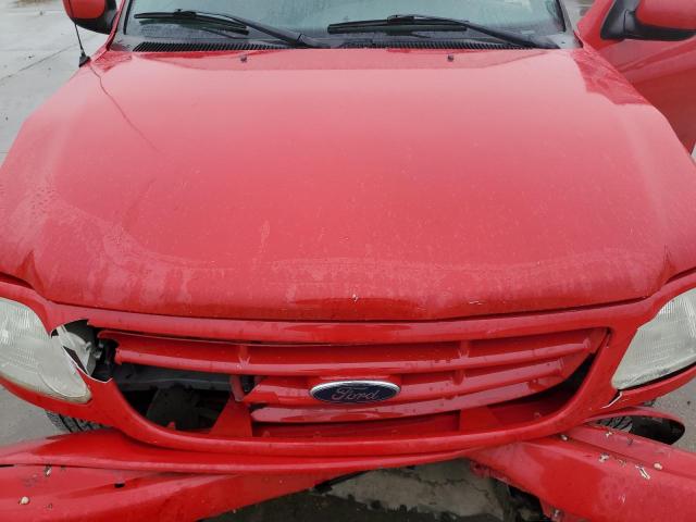 2FTRF07212CA71071 - 2002 FORD F150 RED photo 11