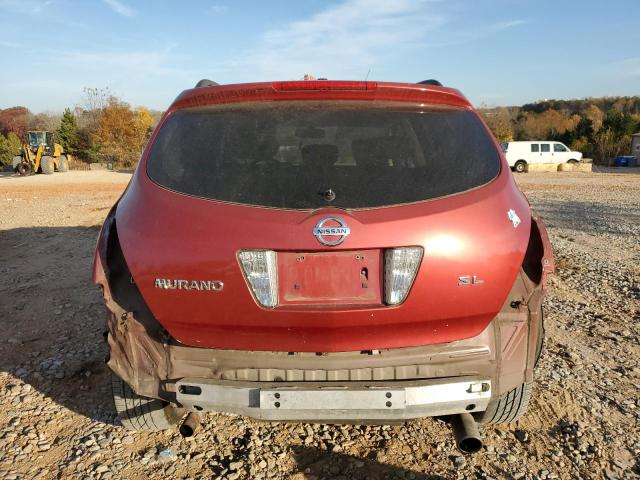 JN8AZ08T57W503642 - 2007 NISSAN MURANO SL BURGUNDY photo 6