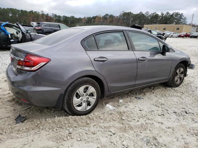 19XFB2F50EE052360 - 2014 HONDA CIVIC LX GRAY photo 3