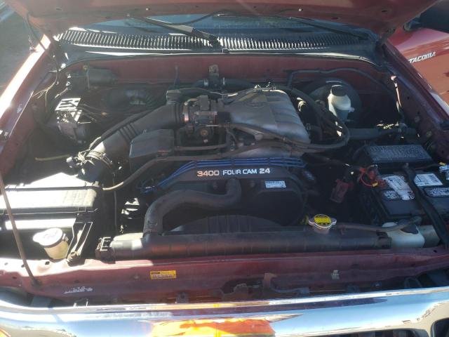 5TEGN92N34Z308914 - 2004 TOYOTA TACOMA DOUBLE CAB PRERUNNER BURGUNDY photo 11