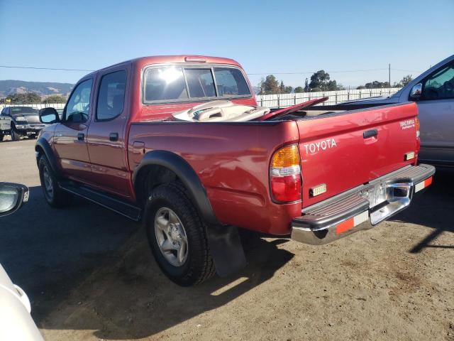 5TEGN92N34Z308914 - 2004 TOYOTA TACOMA DOUBLE CAB PRERUNNER BURGUNDY photo 2