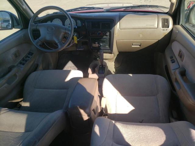 5TEGN92N34Z308914 - 2004 TOYOTA TACOMA DOUBLE CAB PRERUNNER BURGUNDY photo 8