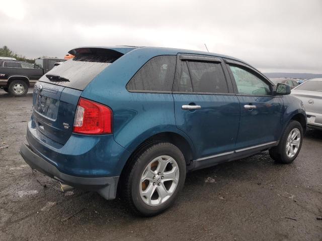 2FMDK4JC1BBA55484 - 2011 FORD EDGE SEL BLUE photo 3