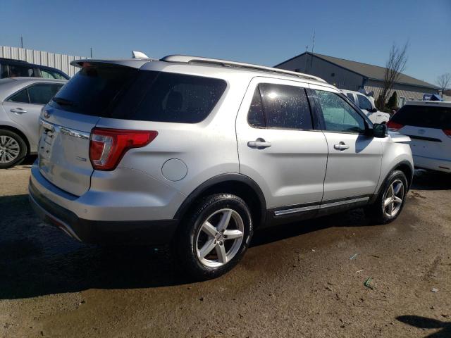 1FM5K8D83GGB85625 - 2016 FORD EXPLORER XLT SILVER photo 3