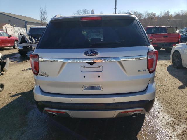 1FM5K8D83GGB85625 - 2016 FORD EXPLORER XLT SILVER photo 6