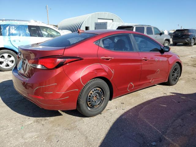 5NPDH4AEXGH705414 - 2016 HYUNDAI ELANTRA SE RED photo 3