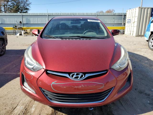 5NPDH4AEXGH705414 - 2016 HYUNDAI ELANTRA SE RED photo 5