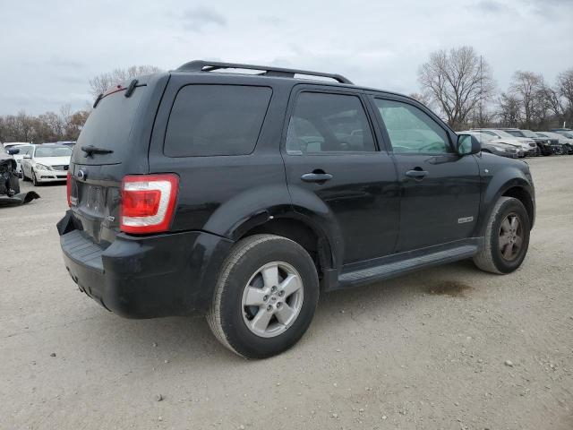 1FMCU93108KA80776 - 2008 FORD ESCAPE XLT BLACK photo 3