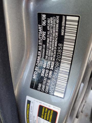 WDDGF54X09F203858 - 2009 MERCEDES-BENZ C 300 GRAY photo 12