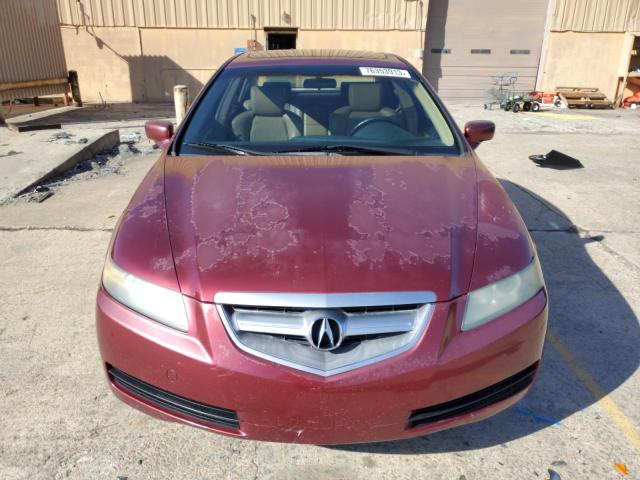 19UUA66284A037843 - 2004 ACURA TL BURGUNDY photo 5