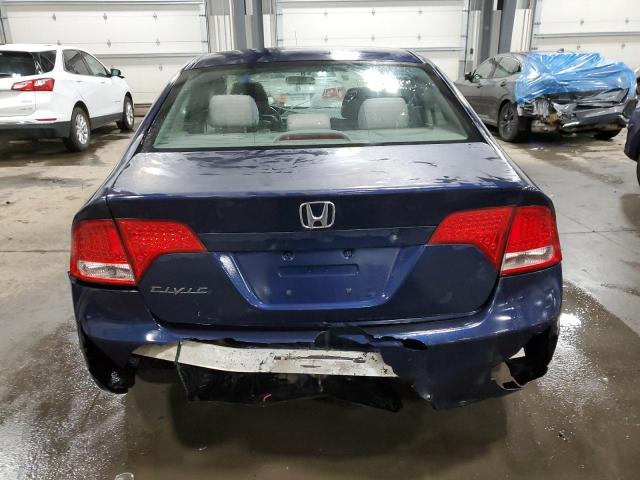 1HGFA16517L116740 - 2007 HONDA CIVIC LX BLUE photo 6