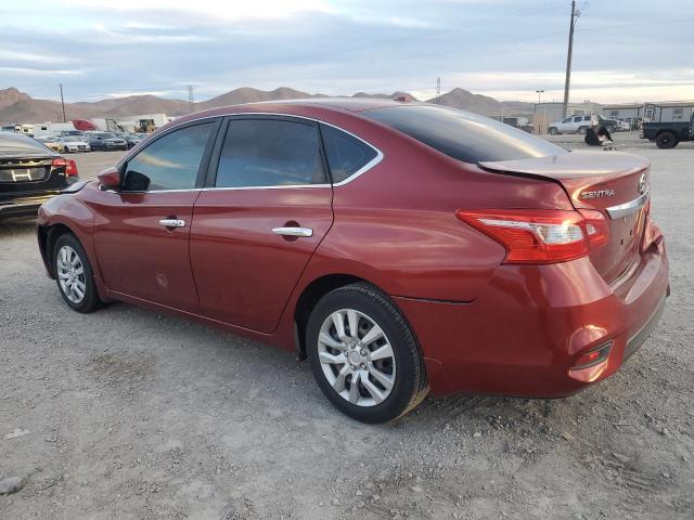 3N1AB7AP1GY263622 - 2016 NISSAN SENTRA S MAROON photo 2