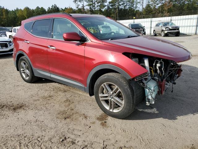 5XYZU3LB7HG418135 - 2017 HYUNDAI SANTA FE S RED photo 4