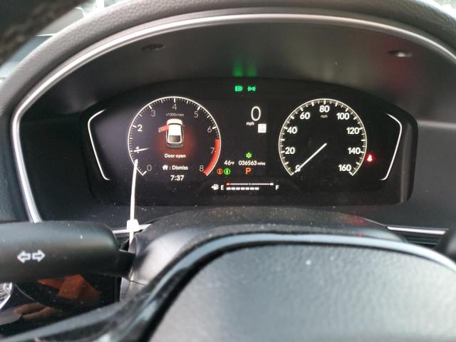 19XFL1H76NE015707 - 2022 HONDA CIVIC EXL შავი ფოტო 9