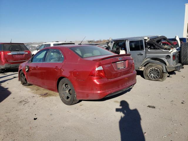 3FAHP0HA2BR121701 - 2011 FORD FUSION SE RED photo 2