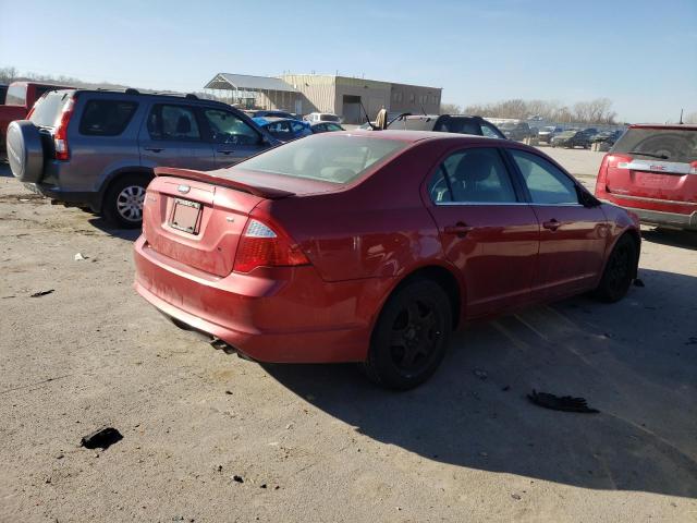 3FAHP0HA2BR121701 - 2011 FORD FUSION SE RED photo 3