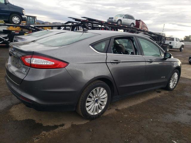 3FA6P0UU5ER317174 - 2014 FORD FUSION S HYBRID GRAY photo 3