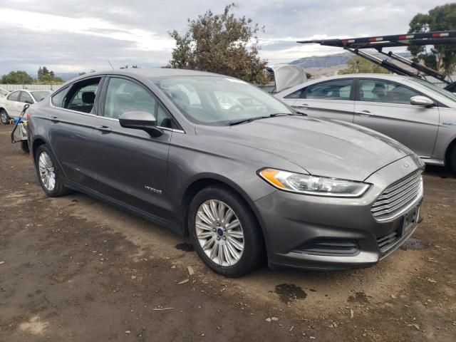 3FA6P0UU5ER317174 - 2014 FORD FUSION S HYBRID GRAY photo 4