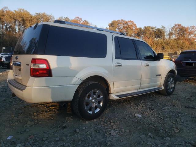 1FMFK20548LA62616 - 2008 FORD EXPEDITION EL LIMITED WHITE photo 3