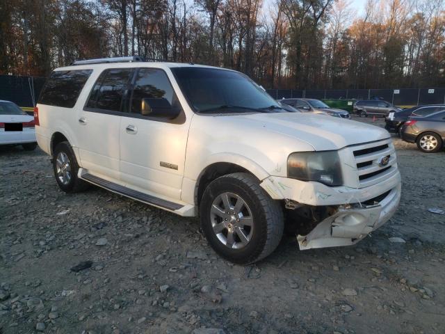 1FMFK20548LA62616 - 2008 FORD EXPEDITION EL LIMITED WHITE photo 4