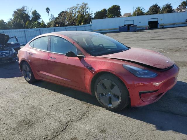 5YJ3E1EB2MF009238 - 2021 TESLA MODEL 3 RED photo 4