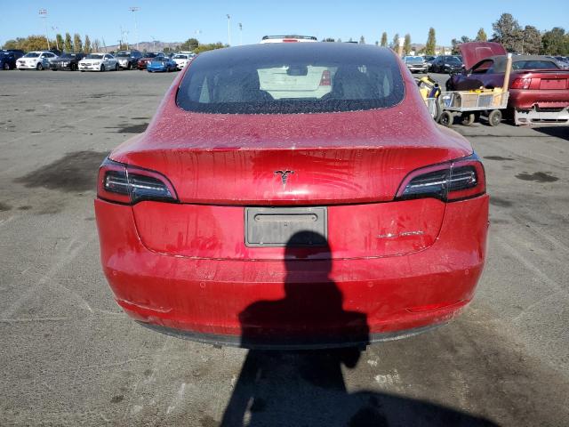 5YJ3E1EB2MF009238 - 2021 TESLA MODEL 3 RED photo 6