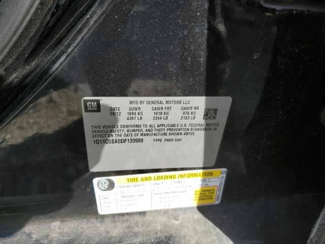 1G11C5SA0DF139989 - 2013 CHEVROLET MALIBU 1LT Qara foto 12