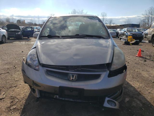 JHMGD38667S052842 - 2007 HONDA FIT S SILVER photo 5