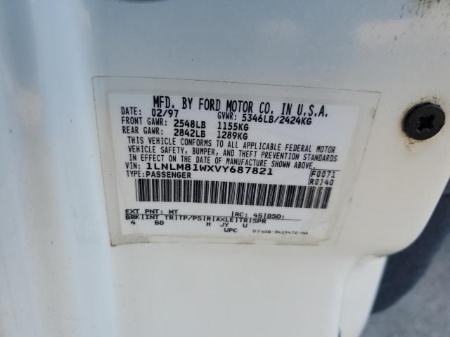 1LNLM81WXVY687821 - 1997 LINCOLN TOWN CAR EXECUTIVE WHITE photo 13