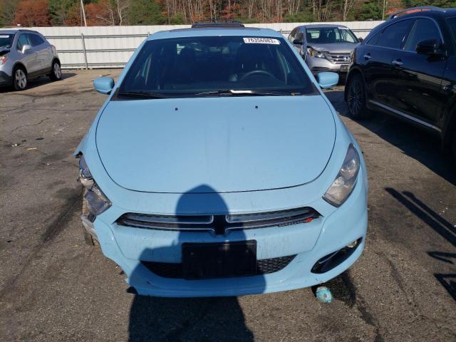 1C3CDFCH8DD293381 - 2013 DODGE DART LIMITED BLUE photo 5