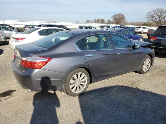 1HGCR2F89DA256103 - 2013 HONDA ACCORD EXL GRAY photo 3