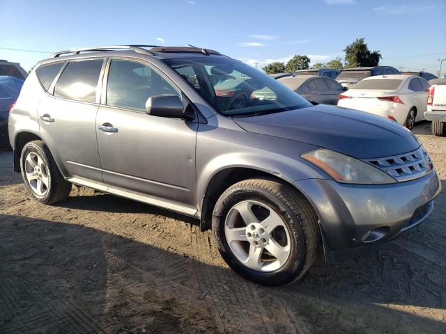 JN8AZ08T05W323823 - 2005 NISSAN MURANO SL GRAY photo 4