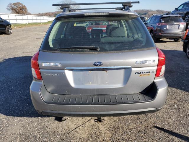 4S4BP60C496336788 - 2009 SUBARU OUTBACK SILVER photo 6