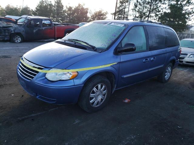 2A4GP54L87R236045 - 2007 CHRYSLER TOWN & COU TOURING BLUE photo 1