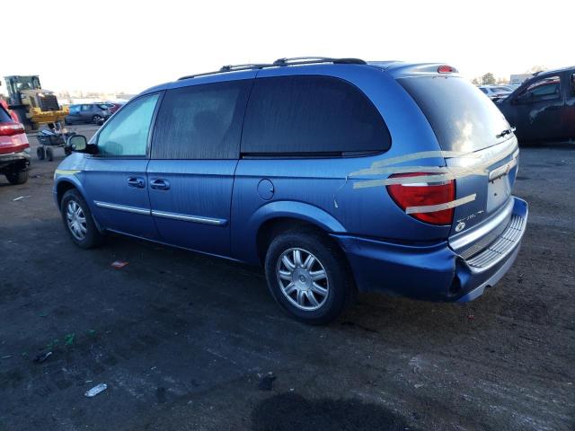 2A4GP54L87R236045 - 2007 CHRYSLER TOWN & COU TOURING BLUE photo 2