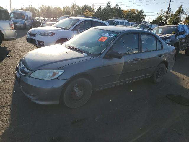 1HGES16315L018473 - 2005 HONDA CIVIC DX VP GRAY photo 1