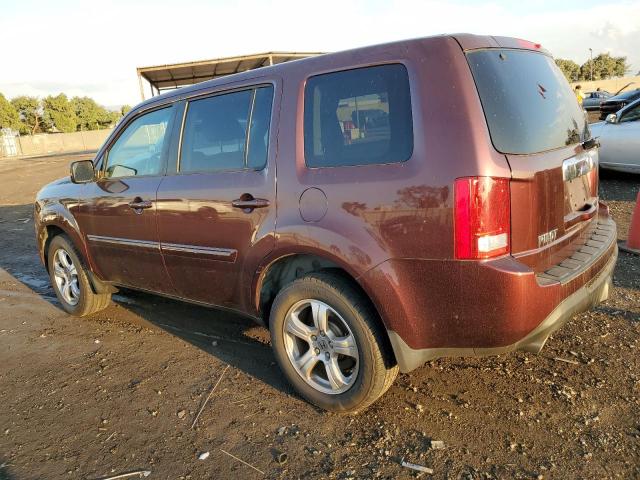 5FNYF4H67CB018549 - 2012 HONDA PILOT EXL BURGUNDY photo 2